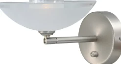 Masterlight LED Wandleuchte MELANI in Nickel matt dimmbar* Glaslampen|Moderne Lampen