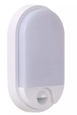 LED Wandleuchte mit Bewegungsmelder Weiß IP54 3000 K* Außenwandleuchten|Feuchtraumleuchten