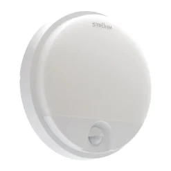 Hot Strühm LED Wandleuchte mit Bewegungsmelder D: 21 cm IP54 Weiß Outdoor