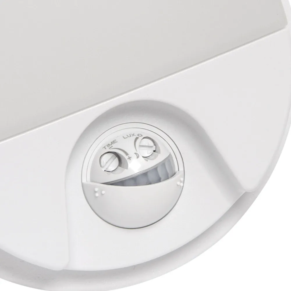 Hot Strühm LED Wandleuchte mit Bewegungsmelder D: 21 cm IP54 Weiß Outdoor