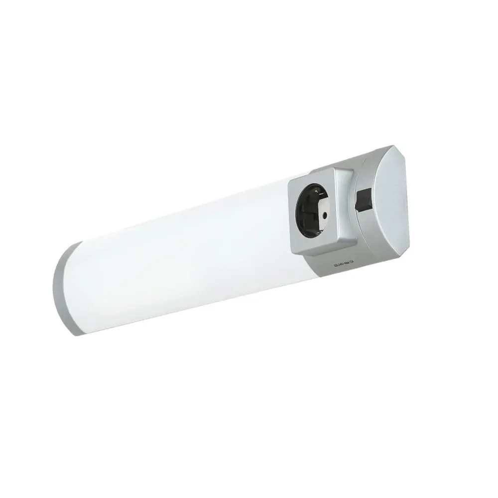 Outlet Easylight LED Wandleuchte mit Steckdose Schalter für Bad Küche