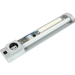 Outlet Easylight LED Wandleuchte mit Steckdose Schalter für Bad Küche