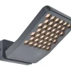 New Eco-Light LED Wandleuchte Outdoor Anthrazit 3000 K IP54 flexibel