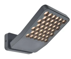New Eco-Light LED Wandleuchte Outdoor Anthrazit 3000 K IP54 flexibel