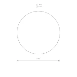 Outlet Nowodvorski LED Wandleuchte rund Ø 25 cm Kupfer 3000 K indirekt