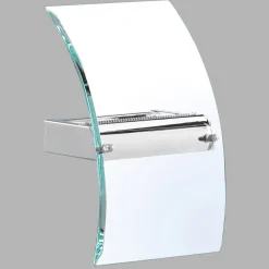 Searchlight LED Wandleuchte Up Down Chrom Klar H: 29 cm Glas Metall* Led Lampen|Wandleuchten