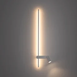 Nowodvorski LED Wandleuchte Weiß Aluminium GU10 H:80 cm indirekt* Flurlampen|Wohnzimmerlampen