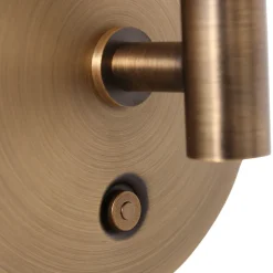 Steinhauer LED Wandspot in Bronze mit Stecker dimmbar beweglich* Led Lampen|Spots