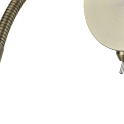 Hot Searchlight LED Wandspot mit Flexarm Schalter 1 W in Messing Antik