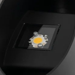 TK Lighting LED Wandspot Up Down Aluminium 10 W Ø17 cm IP54 Schwarz