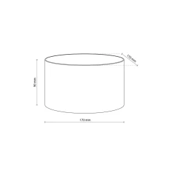 TK Lighting LED Wandspot Up Down Aluminium 10 W Ø17 cm IP54 Schwarz