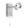 Paul Neuhaus LED Wandstrahler Zugschalter IP44 flexibel in Aluminium* Wandleuchten|Flurlampen