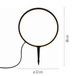 Online Just Light LED Wegeleuchte mit Erdspieß 48 cm IP65 3000 K Schwarz