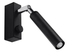 Sollux Leselampe Bett Sofa Schwarz Metall verstellbar G9 klein* Wohnzimmerlampen|Moderne Lampen