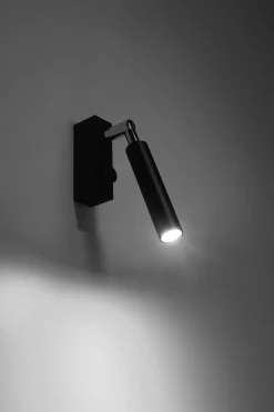 Sollux Leselampe Bett Sofa Schwarz Metall verstellbar G9 klein* Wohnzimmerlampen|Moderne Lampen