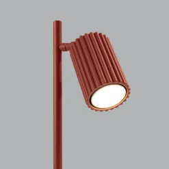 Sollux Leselampe GU10 43 cm hoch Aluminium in Rot Modern schwenkbar* Bürolampen|Schlafzimmer Lampen