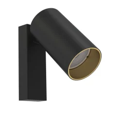 Nowodvorski Leselampe Wand GU10 in Schwarz Gold verstellbar Modern* Spots|Wandleuchten