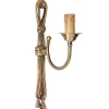 New Giovanni Battista Leuchter Wandlampe aus Echt-Messing in Bronze