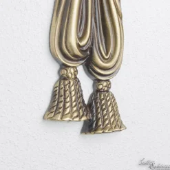 New Giovanni Battista Leuchter Wandlampe aus Echt-Messing in Bronze