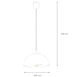 Lamkur Lila Hängeleuchte Glas rund Retro Esstisch ADANIA* Hängelampen|Esszimmer Lampen