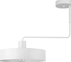 Sigma Längliche Deckenleuchte Metall Weiß 64 cm groß E27