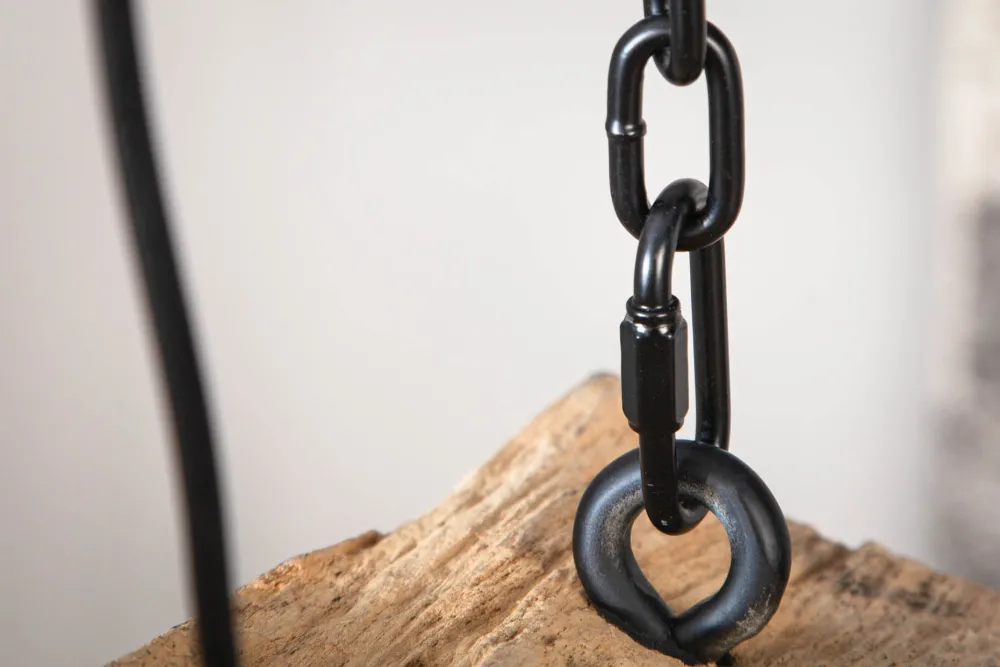 Invicta Interior Längliche Hängelampe Holz Natur L:73 cm E27 gemütlich* Hängelampen|Bürolampen