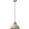 Discount Luminex Loft Hängelampe Beige Metall Ø21 cm E27 akzentuiert