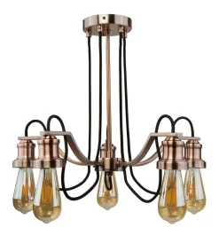 Sale Searchlight Loft Hängelampe Loft in Kupfer Antik