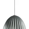 Sigma Loft Hängelampe Metall Silber geriffelt Ø50 cm rund E27* Wohnzimmerlampen|Esszimmer Lampen