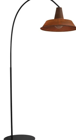 Masterlight Loft Stehlampe PRATO Braun XXL Schirm Made in EU* Industrie Lampen|Vintage Lampen