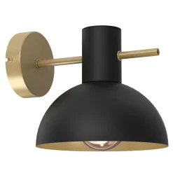 Luminex Loft Wandlampe Metall Braun Gold B:18 cm E27 stilvoll* Wandleuchten|Schlafzimmer Lampen