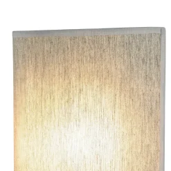 Sale Duolla Loft Wandlampe Stoff Schirm halbrund E27 in Grau ALICE