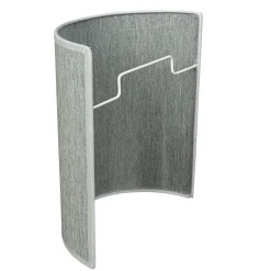 Sale Duolla Loft Wandlampe Stoff Schirm halbrund E27 in Grau ALICE