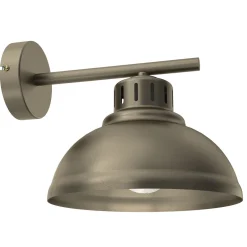 Sale Luminex Loft Wandleuchte Metall in Gold T:26 cm E27 dekorativ