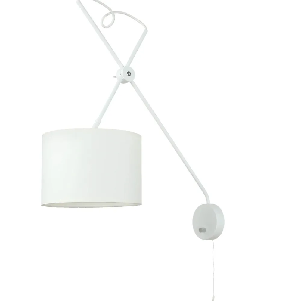 Clearance Nowodvorski Loft Wandleuchte mit Schalter VIPER flexibel Weiß