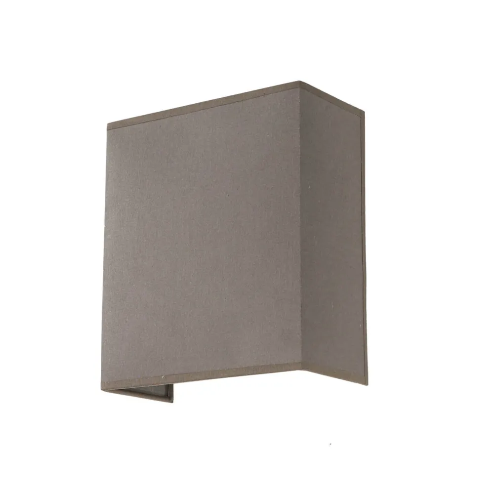 Online Duolla Loft Wandleuchte Stoff Schirm Taupe Loft Design E27