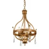 Elstead Lüster CAMELOT 10 in Gold Ø34cm kürzbar Lampe