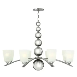 Online Elstead Lüster ROMINA Nickel kürzbar Ø97cm Pendelleuchte