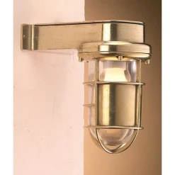 Best Laura Suardi Maritime Außen Wandleuchte Antik Messing IP55