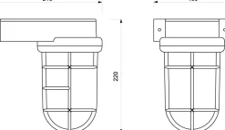 Best Laura Suardi Maritime Außen Wandleuchte Antik Messing IP55