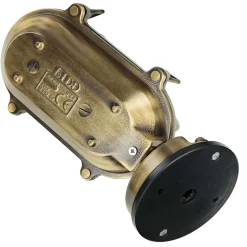 Best Lido Maritime Außenleuchte Messing geriffeltes Glas IP64 E27