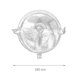Online Lido Maritime Außenleuchte Rund Ø18cm aus Messing IP64