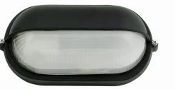 Online Lido Maritime Außenwandleuchte IP44 oval B:21cm Schwarz Weiß