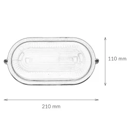 Lido Maritime Außenwandleuchte IP44 B:21cm Schwarz Weiß E27* Rustikale Lampen|Maritime Lampen
