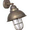 Giovanni Battista Maritime Außewandleuchte IP44 aus Messing in Antik