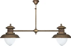 Giovanni Battista Maritime Deckenleuchte aus Messing in Antik Bronze* Glaslampen|Metall Lampen