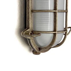 Giovanni Battista Maritime Feuchtraumleuchte Außen Messing & Glas* Außenleuchten Antik|Außenwandleuchten