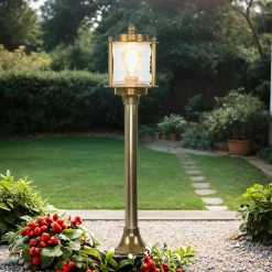 Lido Maritime Gartenleuchte Messing rostfrei H:89cm* Rustikale Lampen|Messinglampen
