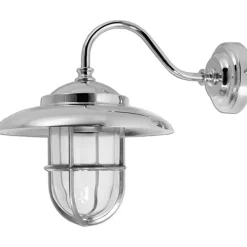 Laura Suardi Maritime Lampe außen Chrom IP43 rostfrei FIRENZE* Außenleuchten Antik|Außenleuchten Messing