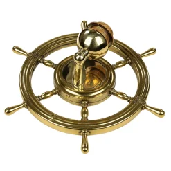 Laura Suardi Maritime Wand Lampe Messing Steuerrad VELIERO* Wandleuchten|Lampen Aus Aller Welt